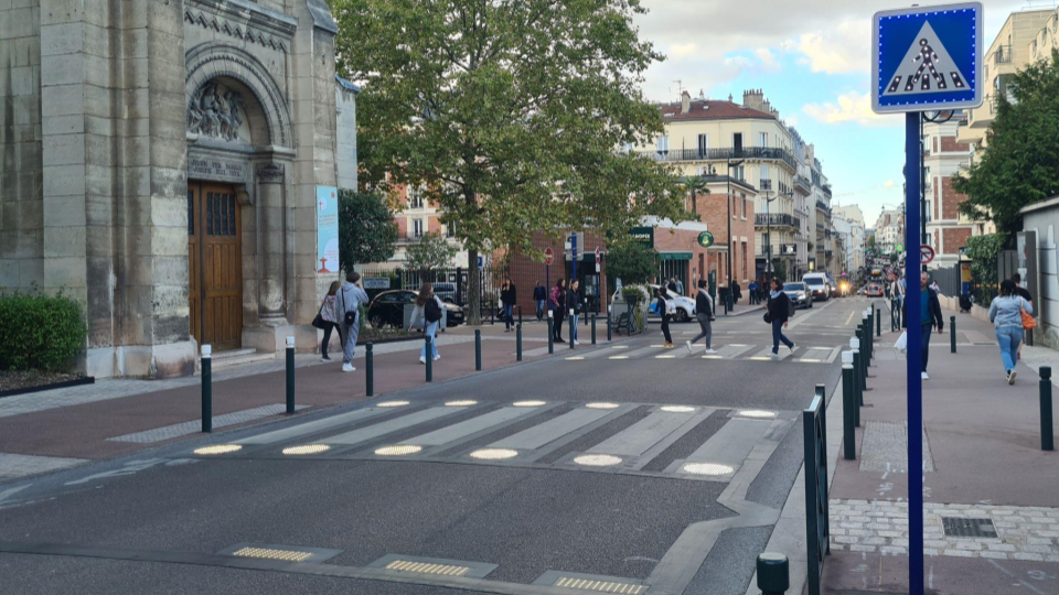 Passage piéton lumineux - Expérimentation à Saint-Mandé